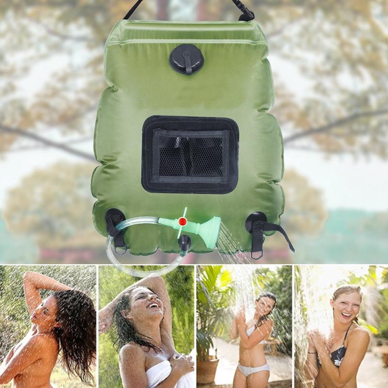 20L Outdoor Water Bag Camping Mountaineering Solar Shower Bag Portable Outdoor Bath Water Storage Bag Non- Environmental Protection Pvc Water Storage Bag 4