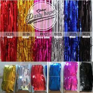 tirai foil rumbai curtain / background foil ulang tahun / tirai ultah pesta