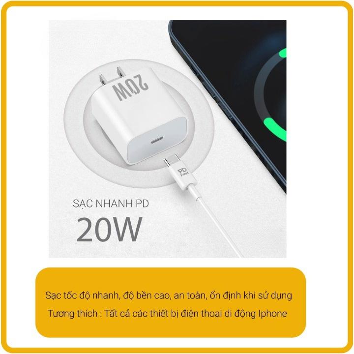Sạc nhanh PD 20W Không Nóng Máy ,An Toàn Ổn Định bảo hành 12 tháng 6