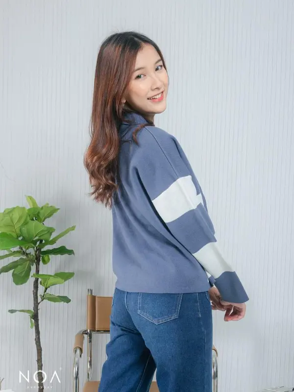 NOAeveryday RIKONA Square Knitted Cardigan    Knitwear Motif 8