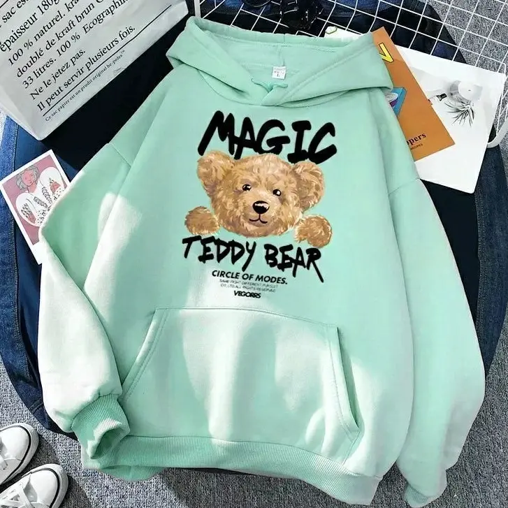 MAGIC TEDDY BEAR HOODIE - SIZE S-XXL - BAHAN FLEECE GRAMASI 240GR - HOODIE WANITA TERBARU - PULLOVER - ATASAN WANITA - OUTfit KOREAN STYLE - PAKAIAN REMAJA - PRODUK IMPORT KOREA - BAJU TERMURAH 2023 sweater high nyaman