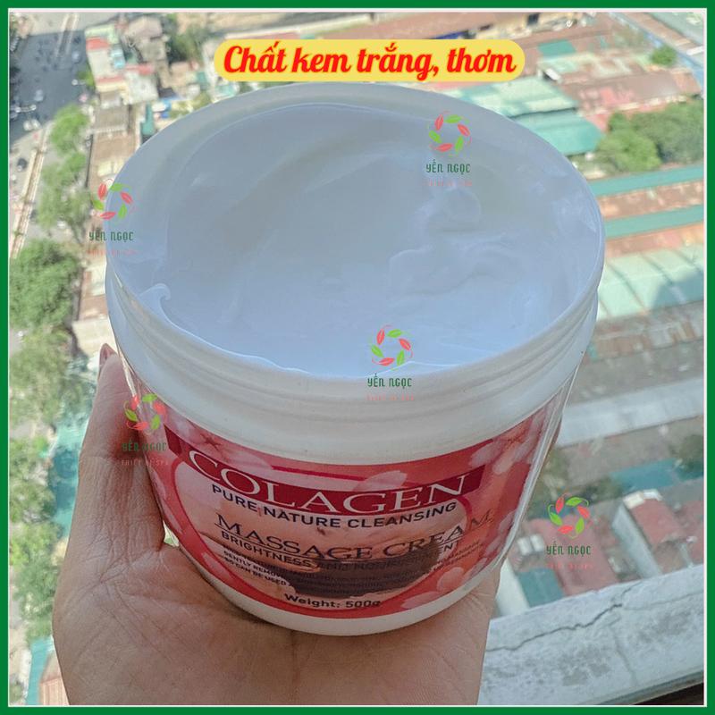 Kem massage collagen chuyên dụng cho spa hũ 500g và 1000g 2