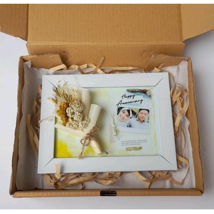 Frame Foto Edelweis Cantik Kado Wedding / Kado Wisuda / Kado Ulang Tahun / Frame 5R 2