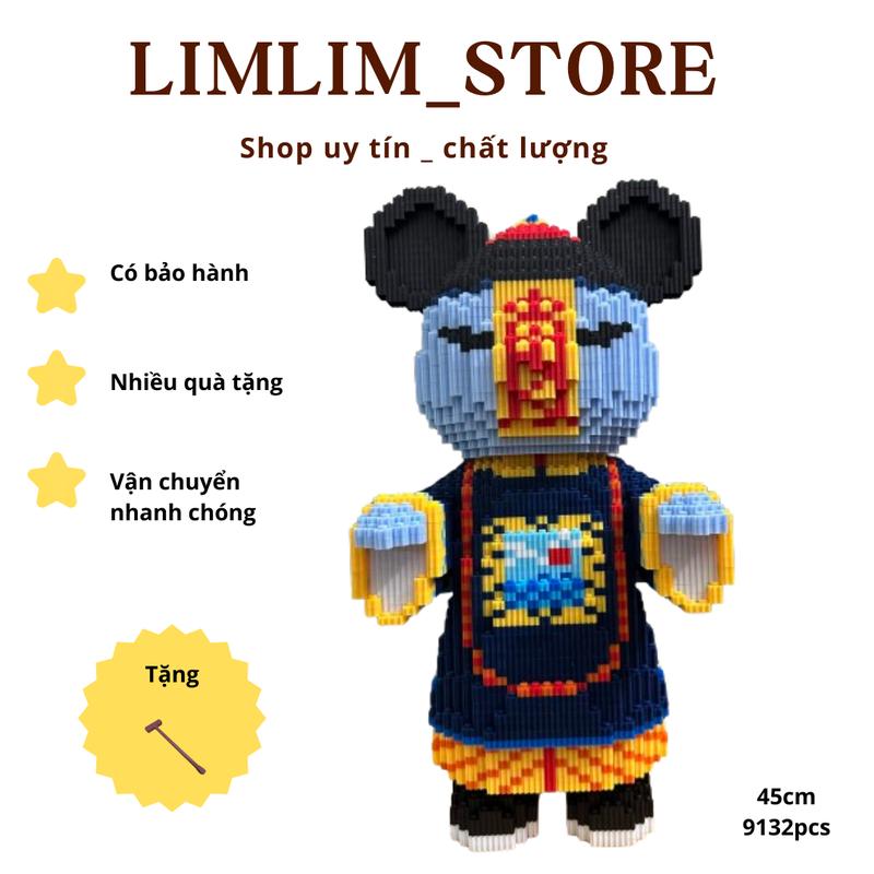 Trò chơi lắp ghép mô hình cương thi 45cm - 9132pcs. Lắp ráp decor, trang trí ( Tặng búa ) Bộ Lắp Ráp Đồ Chơi Toy