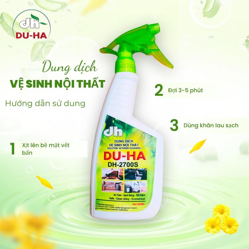 Dung Dịch Vệ Sinh Nội Thất Đa Năng An Toàn Cho Bề Mặt Chất Liệu DUHA 1