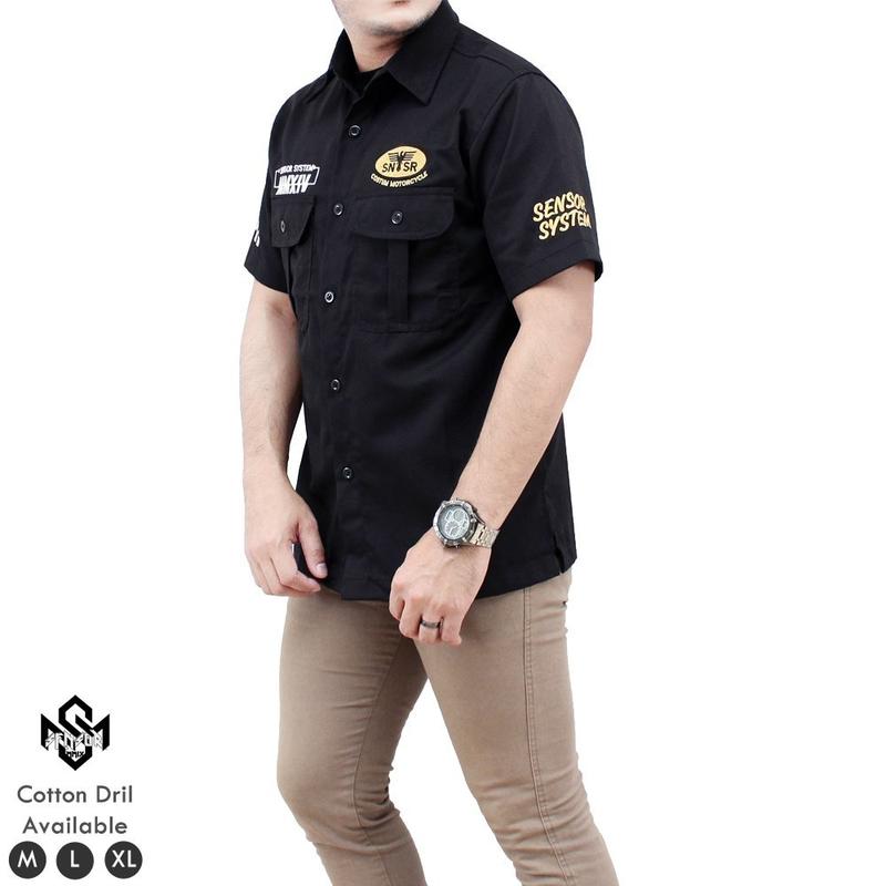 Workshirt SNSR MMXIV - Kemeja Workshirt Pria Lengan Pendek High Quality Basic Casual Distro 0