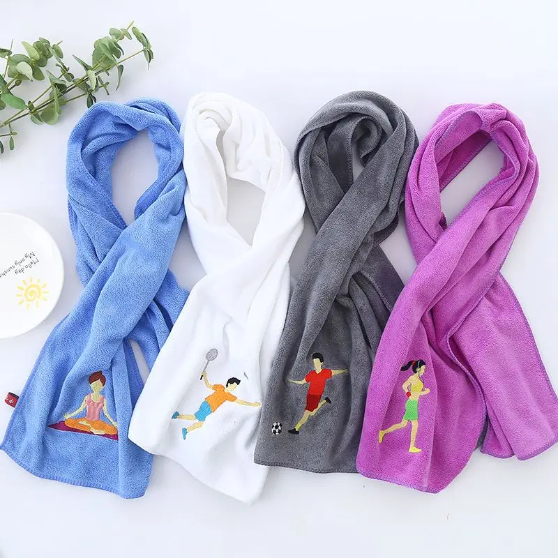 Khăn thể thao 2024 Khăn Yoga cầu lông Khăn lau thấm mồ hôi mềm mại Khăn lau không xơ logo tùy chỉnh không xơ