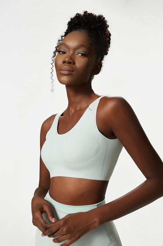 Product Introduction of Sports Bra Women's Buckle Yoga Bra Large Size Sports Bra Seamless Yoga Bra 3