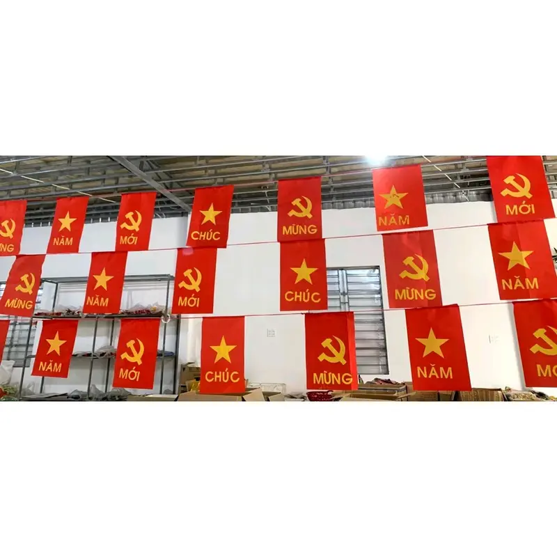 Cờ dây trang trí cuộn cờ dây 10m 5