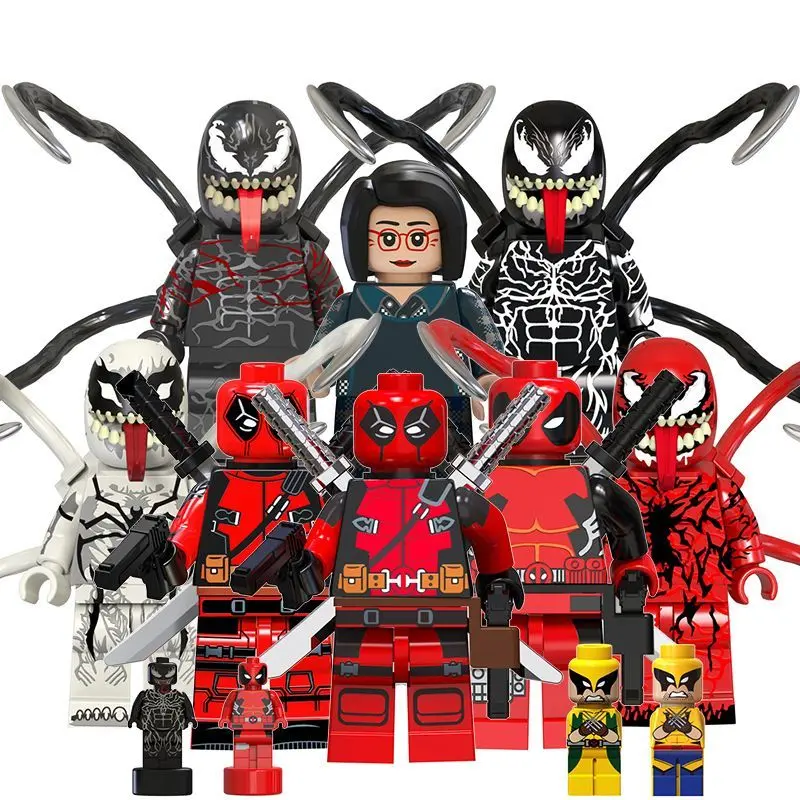 Building Blocks Building Block Man Superhero Venom Deadpool Riot Serum ...
