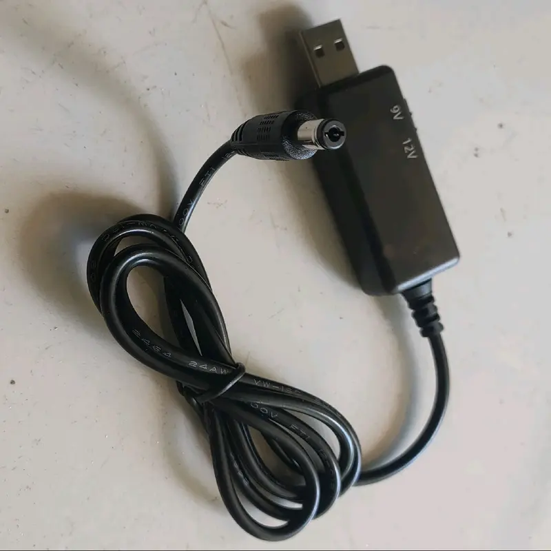 Cáp USB Cấp Nguồn Cho Wi-fi 9v & 12v Khi Bị Cúp Điện Lấy Ngươn Từ Sạc Dự Phòng 4