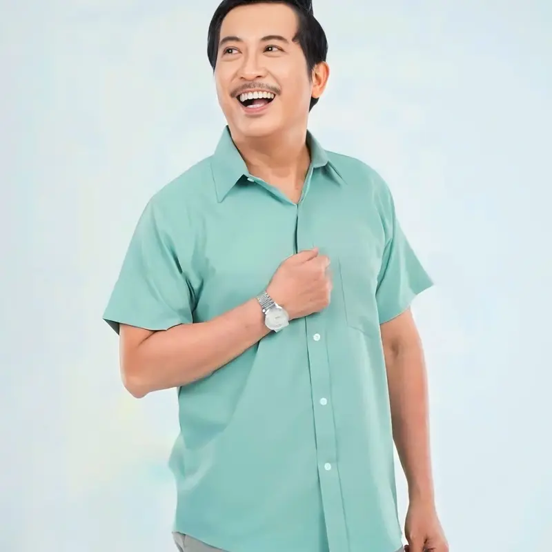 Áo Sơ Mi Nam Ngắn Tay chất liệu lụa có túi vạt bầu ,màu sắc đa dạng, chuẩn from có sezi tới 100kg