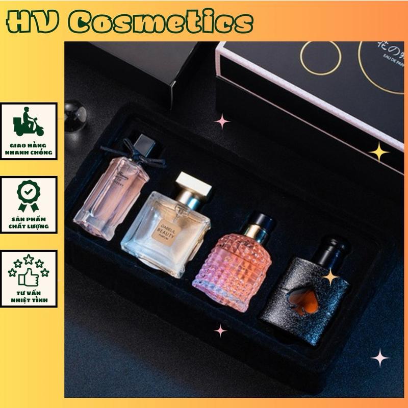 SET 4 CHAI NƯỚC HOA NỮ 25-30ML - 4 MÙI HƯƠNG 4 PHONG CÁCH - NỮ TÍNH, NGỌT NGÀO, SANG TRỌNG, QUYẾN RŨ, CÁ TÍNH - NỘI ĐỊA TRUNG