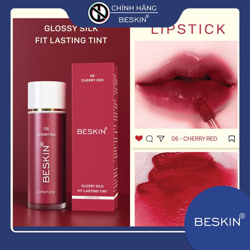   BE-01  SON TINT BÓNG CÓ MÀU - Thương Hiệu: Beskin - Cosmetic Trang Điểm Son Môi Mỹ Phẩm Son Kem 