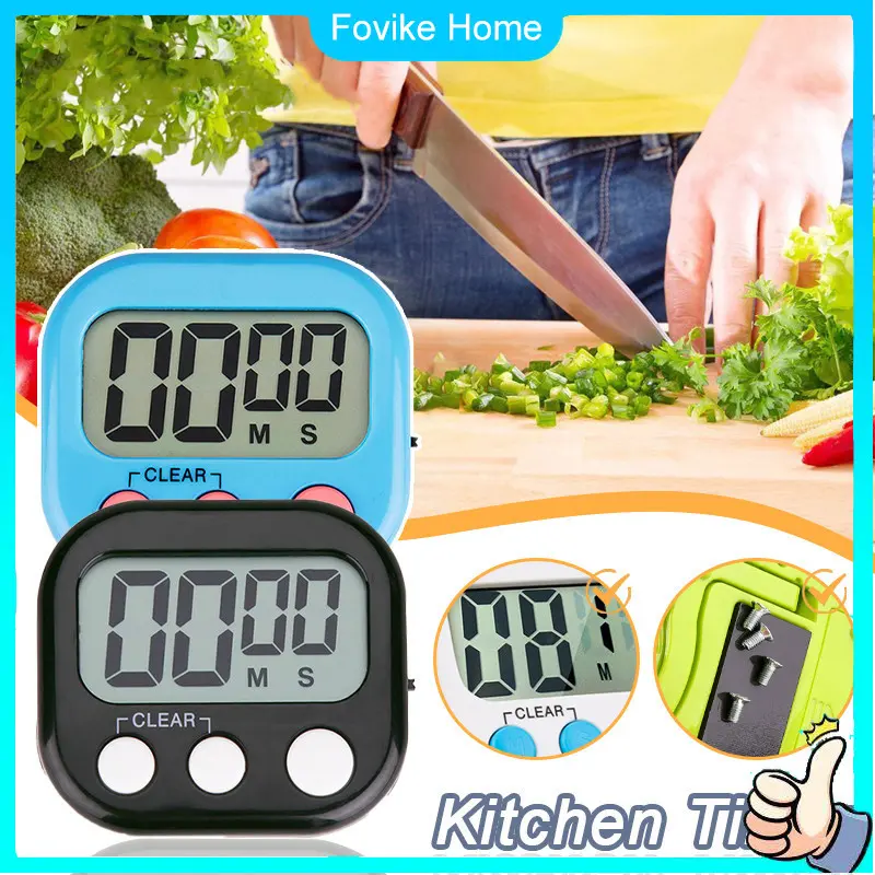 Large LCD Digital Kitchen Cooking Timer Digital Kitchen Timer Cooking ...