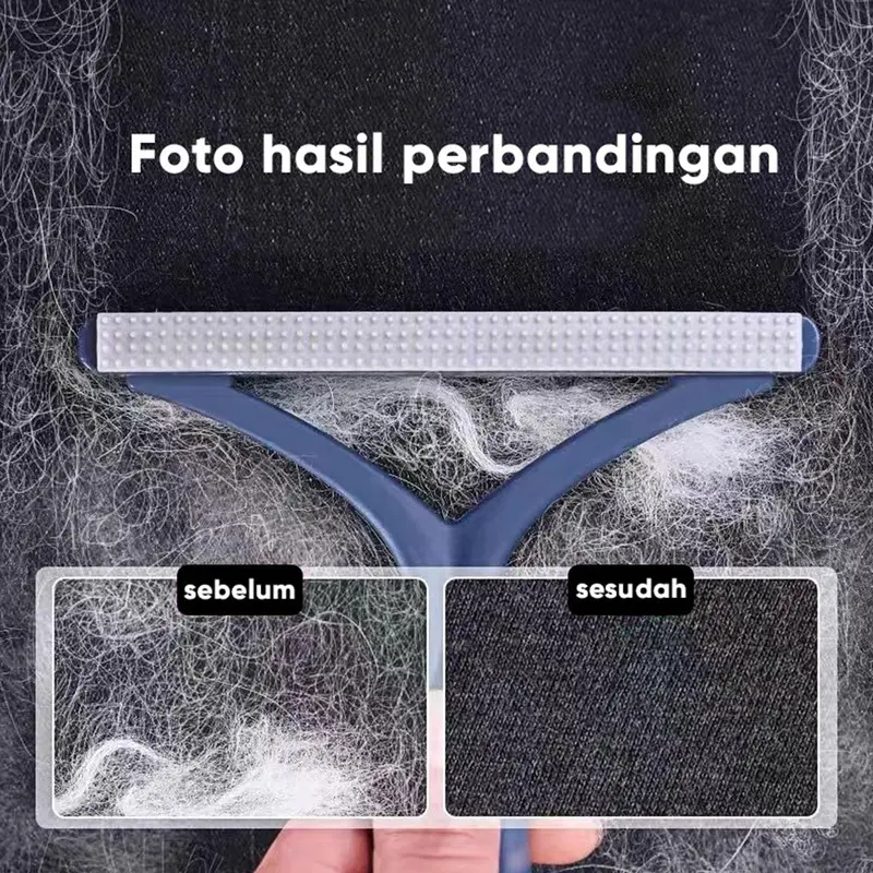 Alat Pembersih Serat Bulu Hewan Pakaian Sofa Kasur Kotoran Debu 2in1 / Sikat Pembersih Bulu Hewan Pet Hair Remover 2in1 1