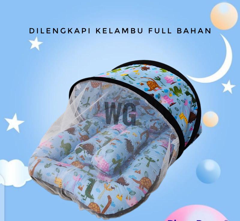 Kasur Kelambu Bayi Set Bantal Guling Model Kolam BAHAN katun PREMIUM 2