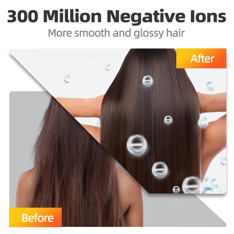 GOKOCO Secador de Cabelo de Alta Velocidade com Íons Negativos, Cuidado Profissional para os Cabelos, 1500W, 110.000 rpm