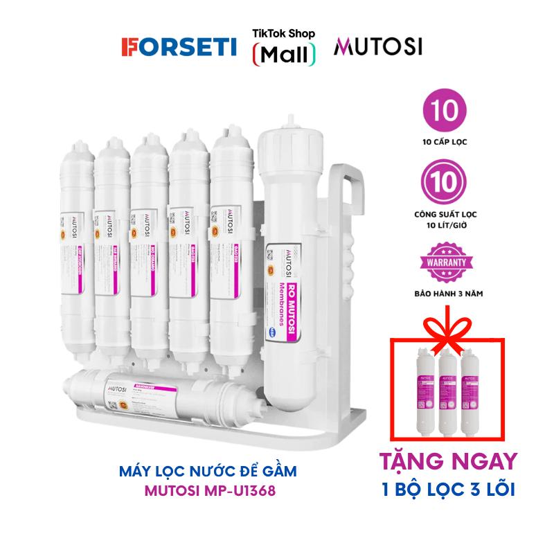 MUTOSI Máy Lọc Nước R.O 10 Lõi Lọc Để Gầm Mutosi MP-U1368 Bảo Hành 3 năm Uống nước trực tiếp tại vòi