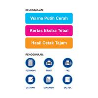 Gambar SiDU Kertas Fotocopy  70 GSM F4 - 1  Boks = 5 Rim - Spesifikasi dari SiDU Official Kab. Bogor 3 Tokopedia