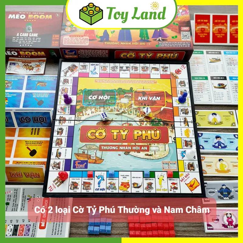 [Foxi] Cờ Tỷ Phú Thương Nhân Hội An Foxi Size Lớn Monopoly Cờ Tỉ Phú Đồ Chơi Trí Tuệ Trẻ Em Tư Duy 1
