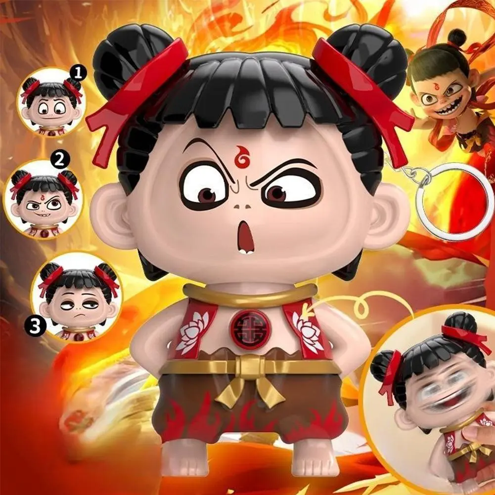Ne Zha 2 Action Figure Hot 2025 New Chinese Film Changing Face NeZha Model Magic Doll Souvenir Collection Toy