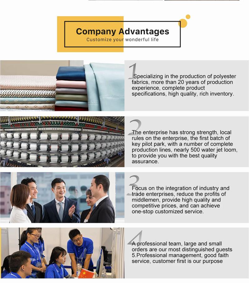 Product Introduction of 2023 Top sale OEM accept polyester bedding set fabric material for home textile 16