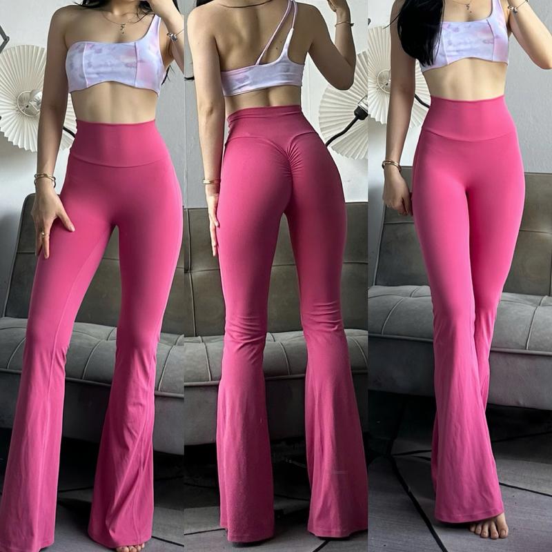 Quần Dài Ống Loe  Trơn  Q23 Chất  LULU  Co Giãn Thể Thao Tập - Gym - Yoga - Aerobic GYMMY