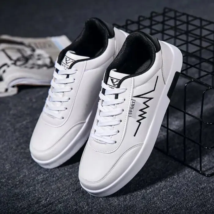 Sepatu Casual PTR08 Untuk Pria dan Wanita Termurah Warna Putih Olahraga Sport Shoes Sneakers Hitam 2