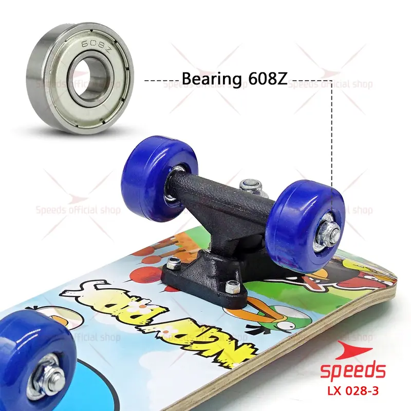 SPEEDS Skateboard Anak Papan Luncur Papan Roda Bergambar Olahraga 028-1705 6