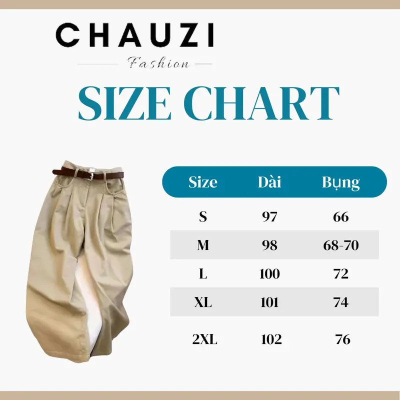 [ XẢ KHO ] Quần Kaki Dáng Suông Nữ CHAUZI QD691 - Phong Cách Casual Pants Dễ Phối Đồ Thiết Kế Thời Trang Hottrend 2024 - Women Nhung Kaki Jean Đen Kem 7