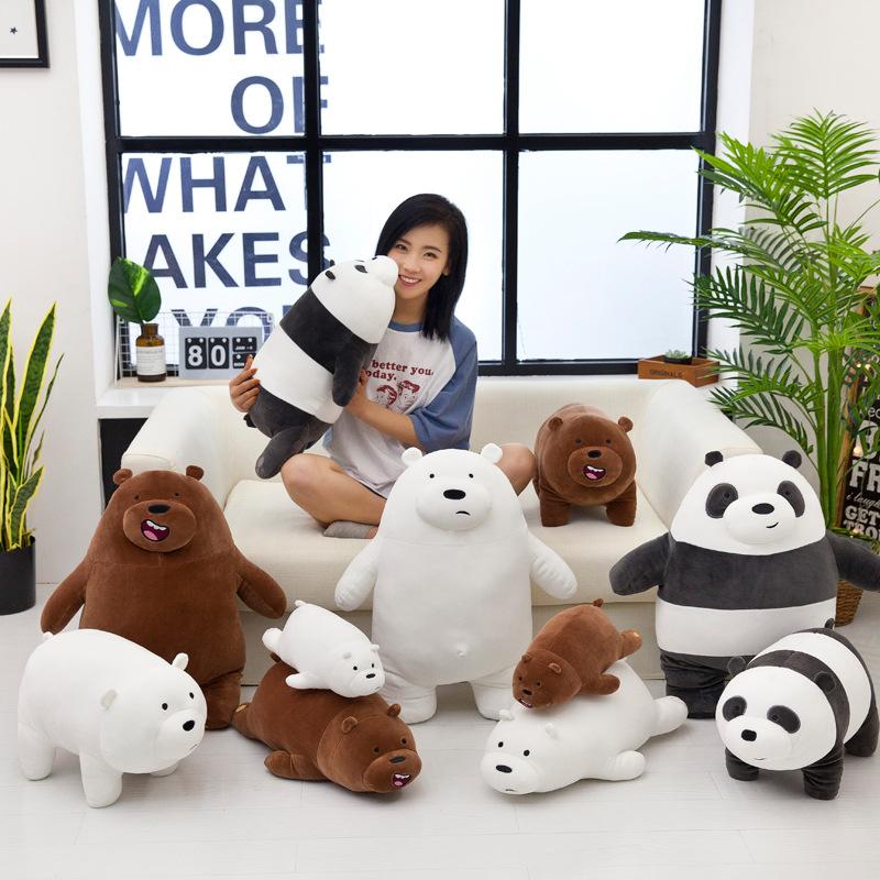 Gấu bông bộ ba anh em nhà gấu WE BARE BEARS siêu dễ thương siêu mềm mịn