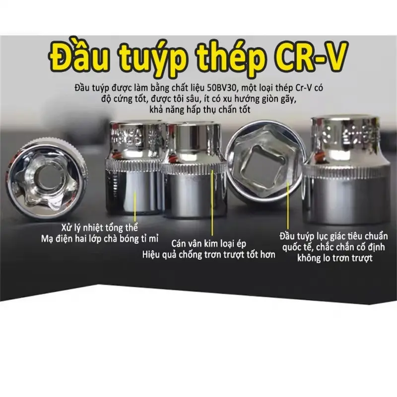 Bộ dụng cụ mở bu lông ốc vít,sửa chữa ô tô xe máy,bộ dụng cụ đa năng 46 chi tiết cầm tay cao cấp 1