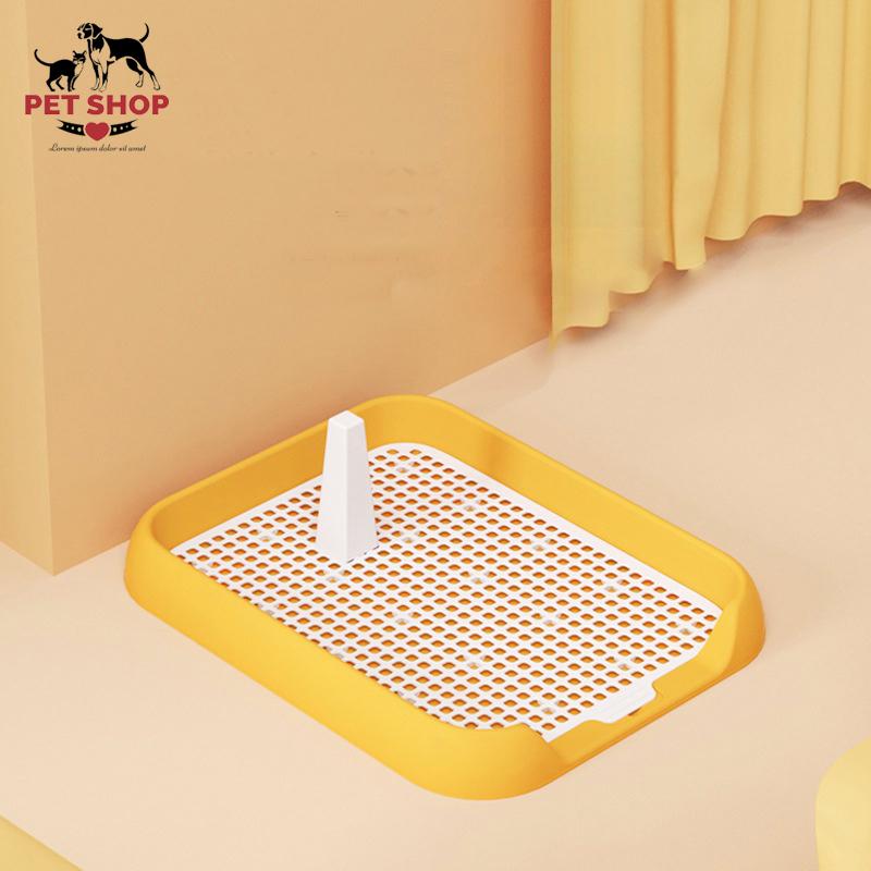 Khay vệ sinh cho chó nhỏ thành thấp 45*36*6cm- Khay hướng dẫn cún đi vệ sinh TẶNG KÈM CỘT cat d