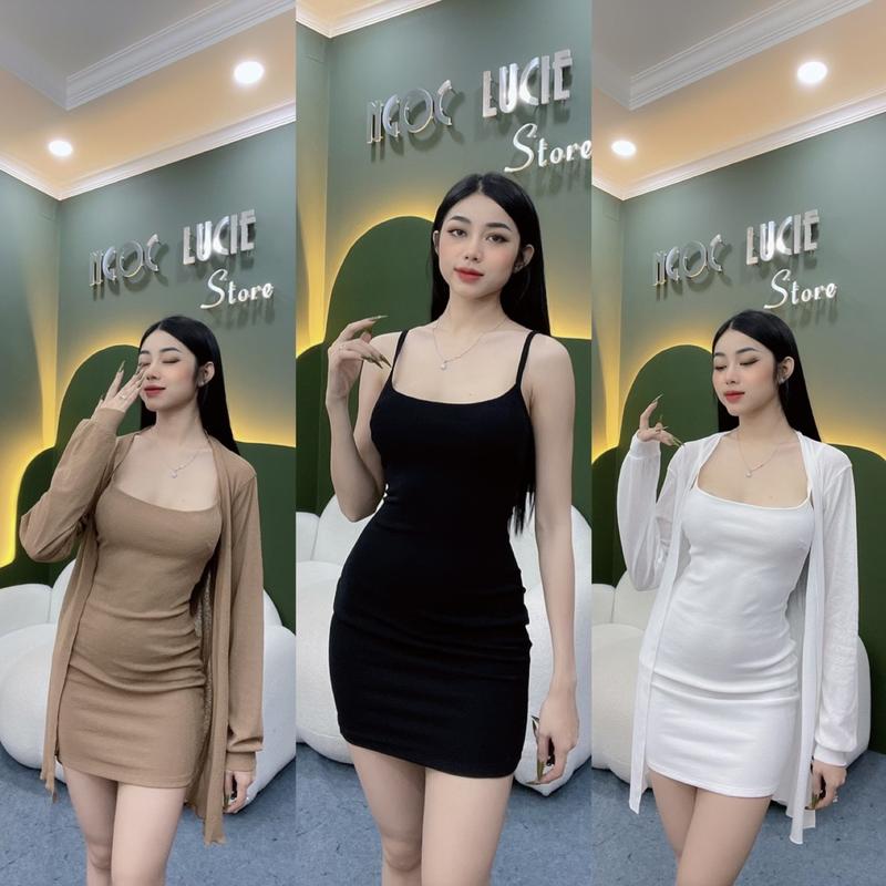 S133 - Set Body Ngắn + Áo Khoác Dài Ngọc Lucie