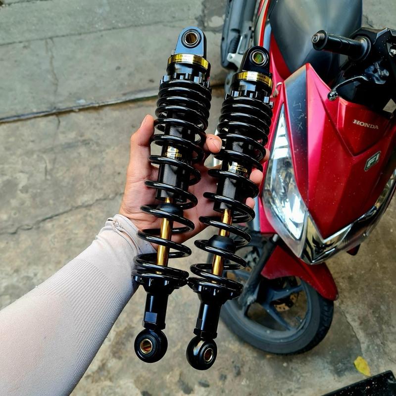 Phuộc sau RCB Ty MẠ VÀNG gắn wave dream cub 330mm Future Blade Ellegant