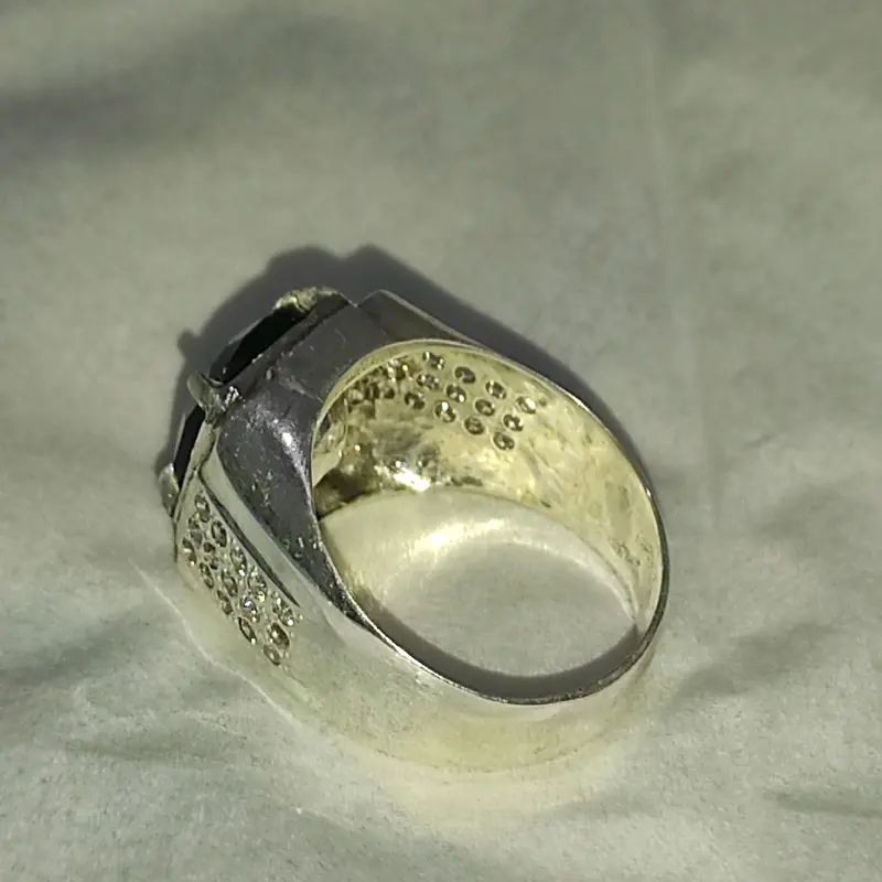 Cincin Natural Blue Topaz  (London Blue) Harian Sukses Ulang tahun Keterlibatan 4