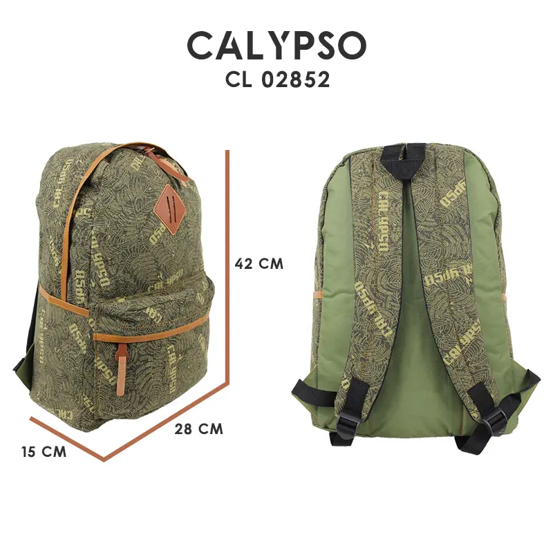 [CUCI GUDANG!!] Tas Ransel Pria Calypso 02852 Backpack Remaja ABG Unisex Sekolah Kuliah Tas Bahu Gendong 4