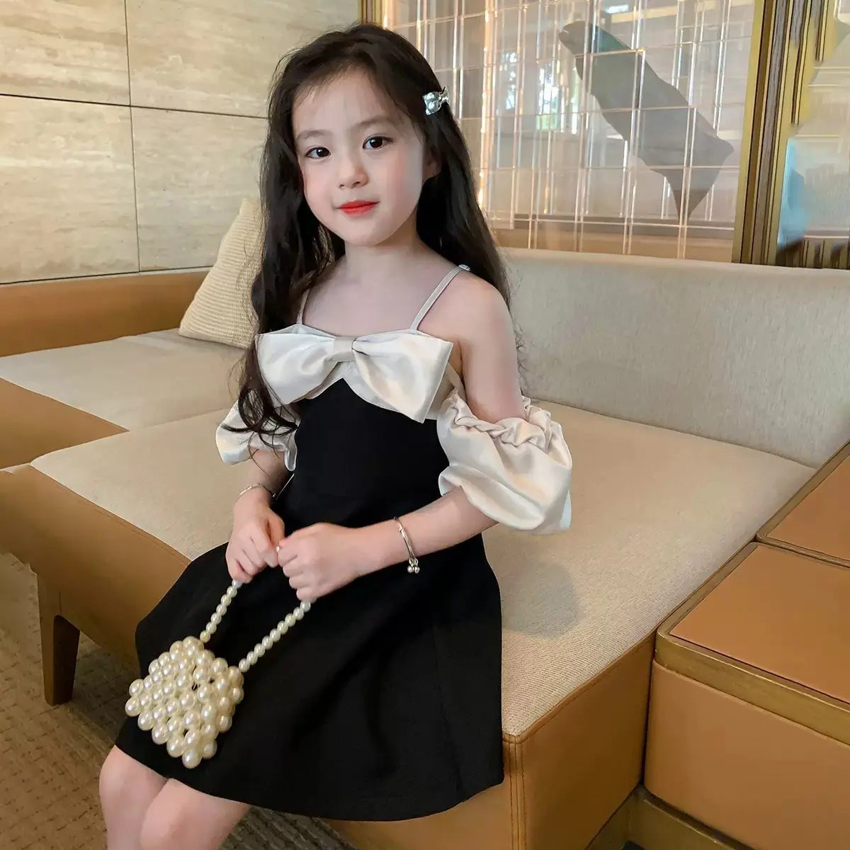 Váy Phong Cách Xã Hội Cho Bé Gái, Váy Mùa Hè, Váy Công Chúa, Phong Cách Phương Tây, Thích Hợp Cho Sinh Nhật Và Các Dịp Trang Trọng, Quần Áo Trẻ Em, Bộ Sưu Tập 2024