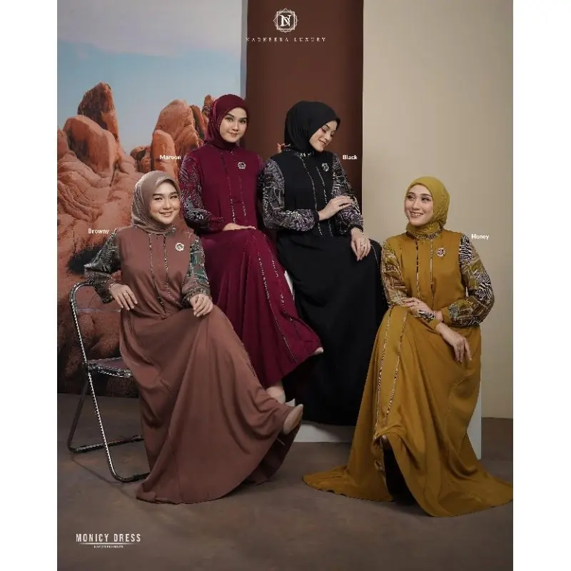 READY STOK MONICY DRESS By Nadheera Luxury 0