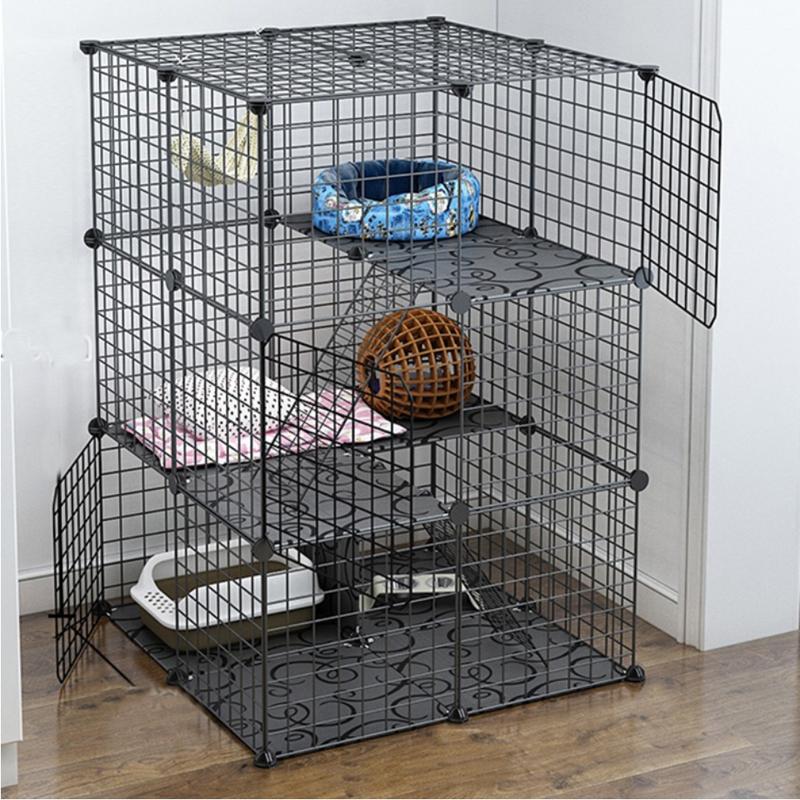 Product Introduction of [Free Gift By Clip T & C]~ Hajetso Extra Large 12 Cubes Steel Wire Cat Cage Cat Rest Play House with Doors and Stair 1