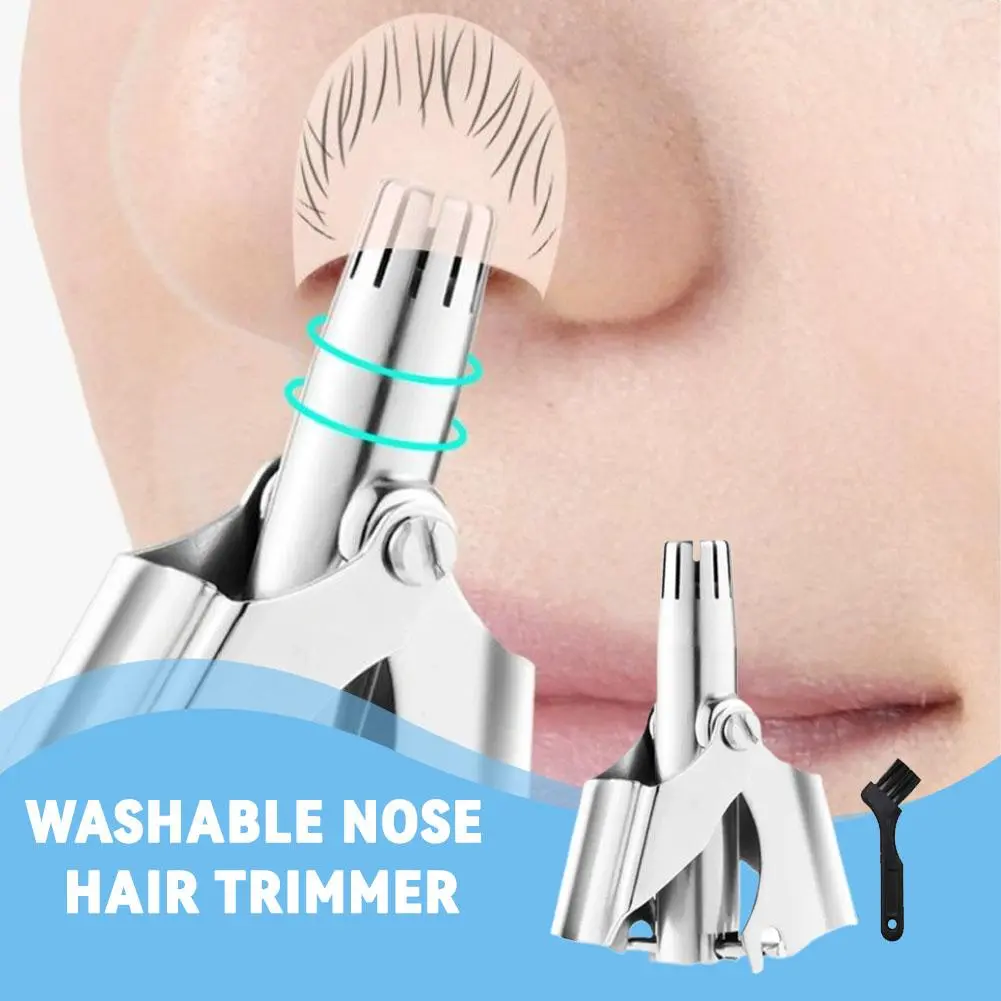 New Model For Cleaning Nose Hair Manual Trimmer Washable Nose Hair Trimmer