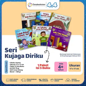6 Buku Seri Kujaga Diriku - Buku Cerita Bergambar Belajar Melindungi Diri - Zain
