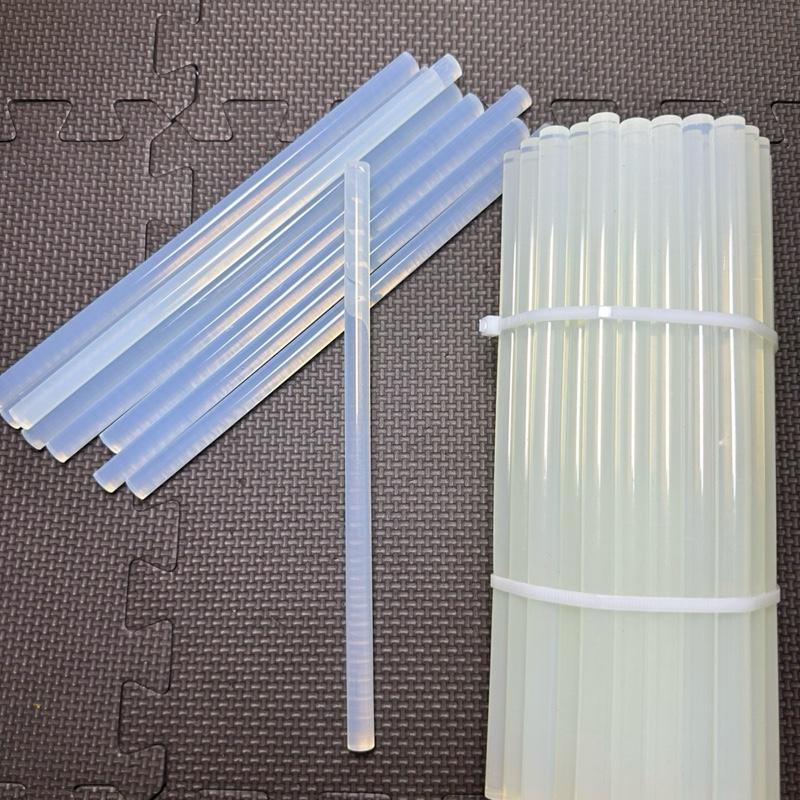 Sỉ 1kg keo nến size siêu To 11mmx25cm dùng cho máy bắn keo to màu trong hàng loại 1 bám dính tốt keo nến to keo nến trong keo nến silicon Máy bắn keo