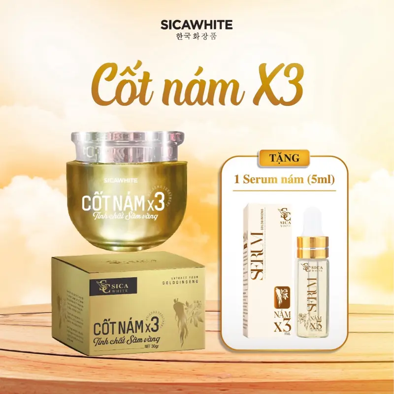 [ Lotion ] Cốt Nám x3  ( 30gr ) Tặng 1 Serum Cốt Sâm ( 5ml ) 0
