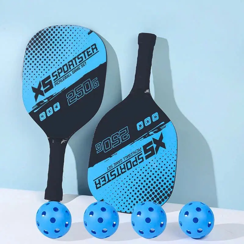 Bộ 2 Vợt Pickleball 4 quả bóng tóc chuyên nghiệp bảng thể thao 6