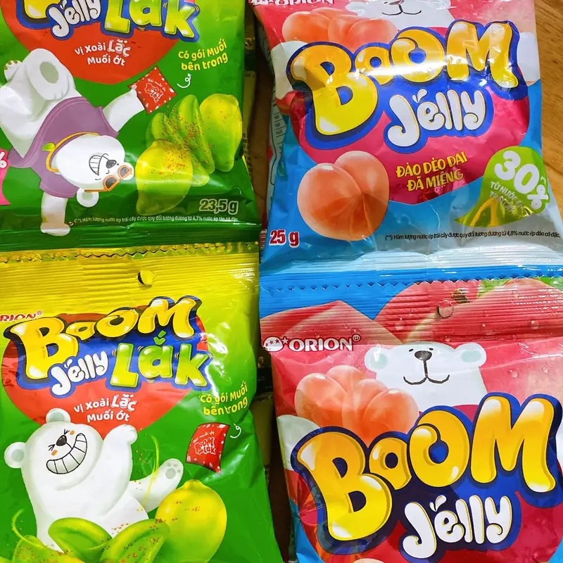 Kẹo dẻo Boom 10 gói đủ vị 1