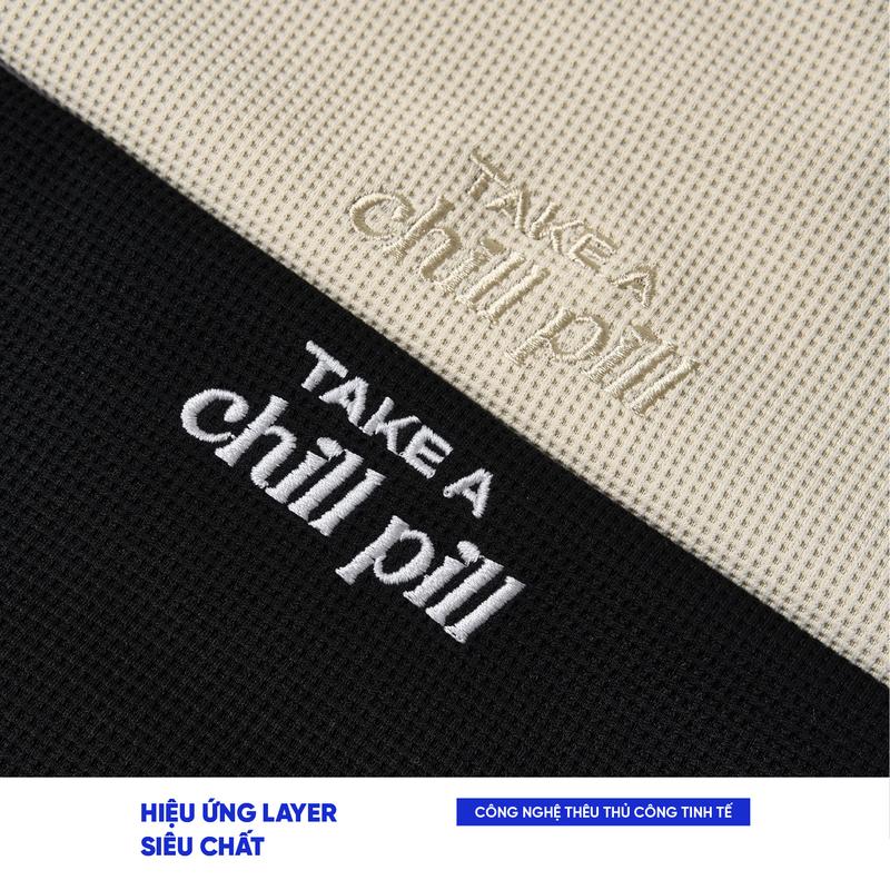 Áo thun nam nữ phông cộc mùa hè Local Brand Chính Hãng City Cycle Áo thun Chill Pill 1