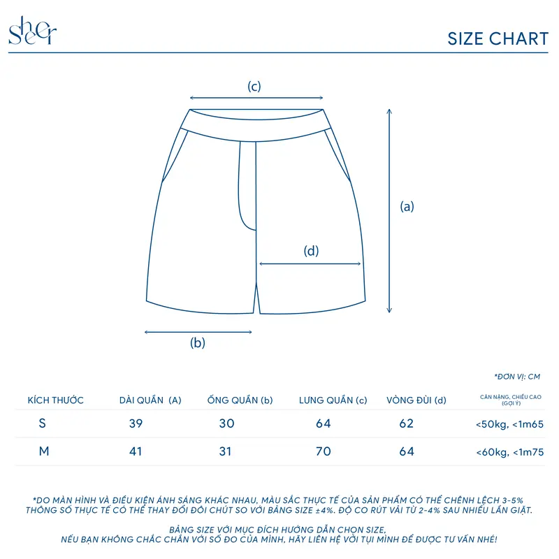 QUẦN NGẮN SHEER BASIC (04 MÀU) 7