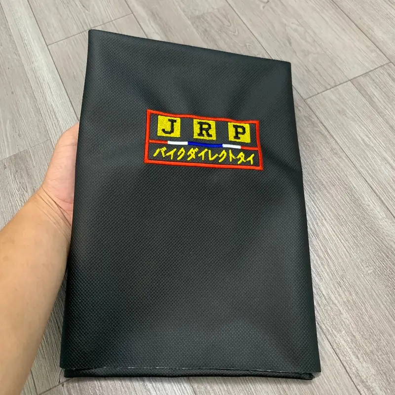 Da yên thêu JRP Đen gắng nhiều dòng xe, bộc yên xe máy 1